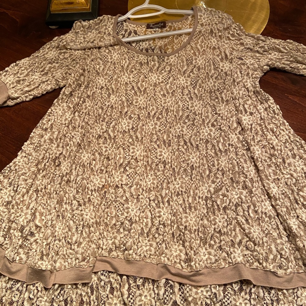 Beautiful beige lace top